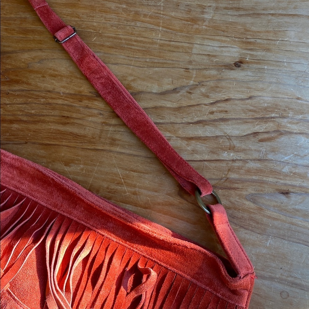 🇦🇷 Rhapsodia fringe suede shoulder bag with adjustable strap - Picture 4 of 9